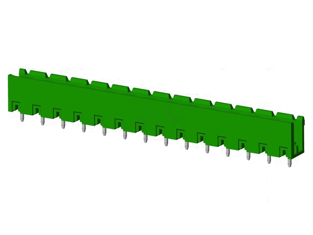 Connector: ontkoppelbare terminal strip; contact; mannelijk Connector: ontkoppelbare terminal strip; contact; mannelijk